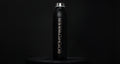 BO'OH'O'WA'ER: Black Reusable Stainless Steel Bottle